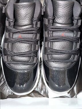 Jordan Men’s Low-Top Sneakers - Black with Red Jumpman